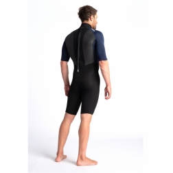 C-Skins Element 3/2mm Mens Shorty Wetsuit Black Slate Cyan