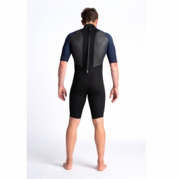 C-Skins Element 3/2mm Mens Shorty Wetsuit Black Slate Cyan