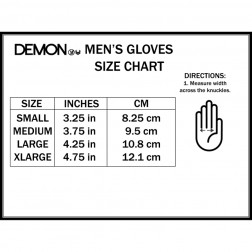 Demon Mens Snowboard Gloves With Wristguard Cinch