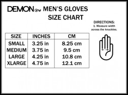 Demon Mens Slim Fleece Snowboard Gloves
