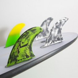 FCS II Rusty RP PC TriQuad Surfboard Fin Set Medium