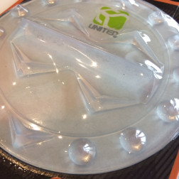 Demon Round Snowboard Stomp Pad Clear