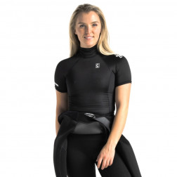 C-Skins Womens High Collar Rash Vest Black