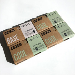 FCS Surf Wax Base and Cool water 4 Pack