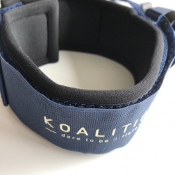 Koalition 9ft Longboard Knee Leash Silver Blue