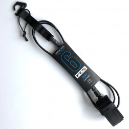 FCS Essential Surfboard Comp Leash 6ft Black