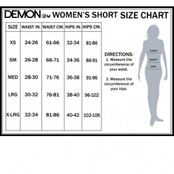 Demon FlexForce D30 Womens Padded Snow Shorts