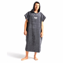 Robie Robes Beach Changing Poncho Small Steel Grey