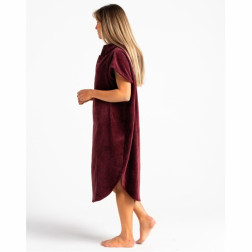 Robie Robes Beach Changing Poncho Medium Wine