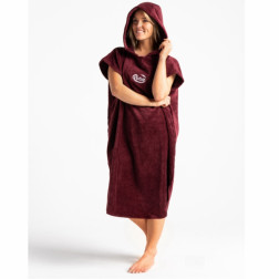 Robie Robes Beach Changing Poncho Medium Wine