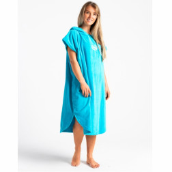 Robie Robes Beach Changing Poncho Small Blue Atoll
