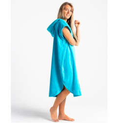 Robie Robes Beach Changing Poncho Small Blue Atoll