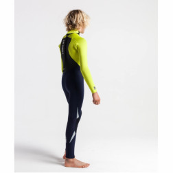 C-Skins Junior Legend 5/4/3mm Wetsuit Back Zip Slate Flash Green