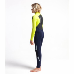 C-Skins Junior Legend 5/4/3mm Wetsuit Back Zip Slate Flash Green