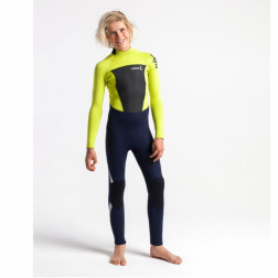C-Skins Junior Legend 5/4/3mm Wetsuit Back Zip Slate Flash Green