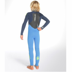 C-Skins Junior Legend 5/4/3mm Wetsuit Back Zip Cyan Ink Blue