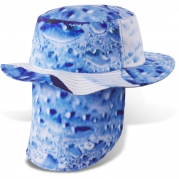 Dakine Abaco Bucket Hat With Neck Cape Blue Wave