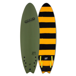 Catch Surf Odysea Skipper 6ft6 Quad Soft Surfboard Military Green