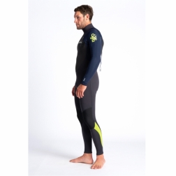 C-Skins Element 3/2mm Mens Wetsuit Anthracite Slate Lime