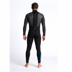 C-Skins Element 3/2mm Mens Wetsuit Black Anthracite Cyan