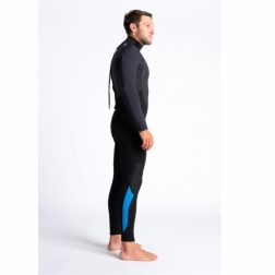 C-Skins Element 3/2mm Mens Wetsuit Black Anthracite Cyan