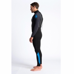 C-Skins Element 3/2mm Mens Wetsuit Black Anthracite Cyan
