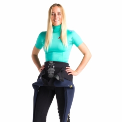 C-Skins NuWave Rash X Womens TurtleNeck Rash Vest Aqua