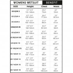 C-Skins Surflite 4/3mm Womens Wetsuit Back Zip Raven Black Wine