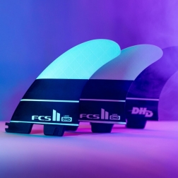 FCS II DHD PC Surfboard Fins Large