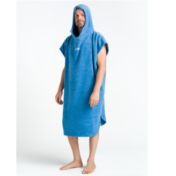 Robie Robes Beach Changing Poncho Large Cornflower Blue