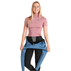 C-Skins NuWave Rash X Womens TurtleNeck Rash Vest Rose