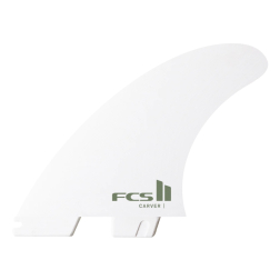 FCS II Carver PC Surfboard Fins White Medium