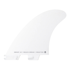 FCS II Reactor PC Surfboard Fins Medium White