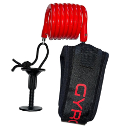 Science Gyroll Variable Bodyboard leash Red