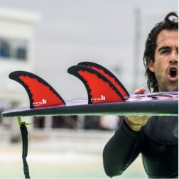 FCS II MH Code Red PC Surfboard Fins Medium