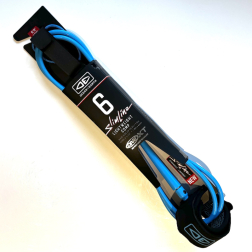 Ocean Earth OneXT Slimline Lightweight Comp Leash 6ft Blue
