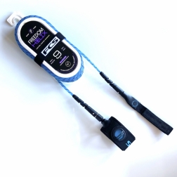FCS 9ft Freedom Helix Longboard Ankle Leash Blue Black