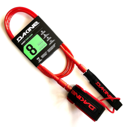 Dakine Kainui Team 8ft Surfboard Leash Flame Scarlet