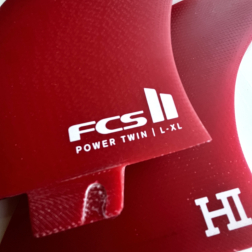 FCS II HI Power Twin PG Twin Surfboard Fin Set