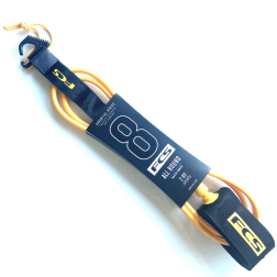 FCS All Round Essential Surfboard Leash 8ft Mango