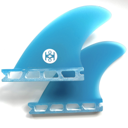 Koalition Cali Classic Side Bite Longboard Fins Futures Blue
