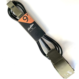 Koalition 9ft Longboard Knee Leash Camo Green