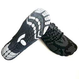 Ocean Soul Barefoot Hybrid Beach Shoes Deep Black