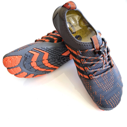 Ocean Soul Barefoot Hybrid Beach Shoes Graphite Orange