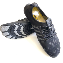 Ocean Soul Barefoot Hybrid Beach Shoes Deep Black