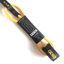FCS All Round Essential Surfboard Leash 6ft Mango