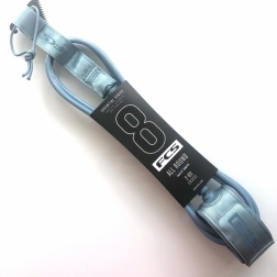 FCS All Round Essential Surfboard Leash 8ft Tranquil Blue