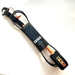 FCS Essential Surfboard Comp Leash 6ft Eclipse