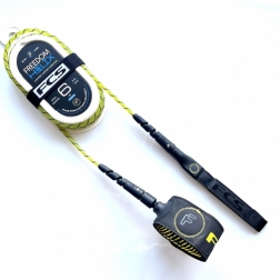 FCS 6ft Freedom Helix Comp Leash Cyber Lime
