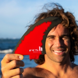 FCS II MH Code Red PC Surfboard Fins Medium